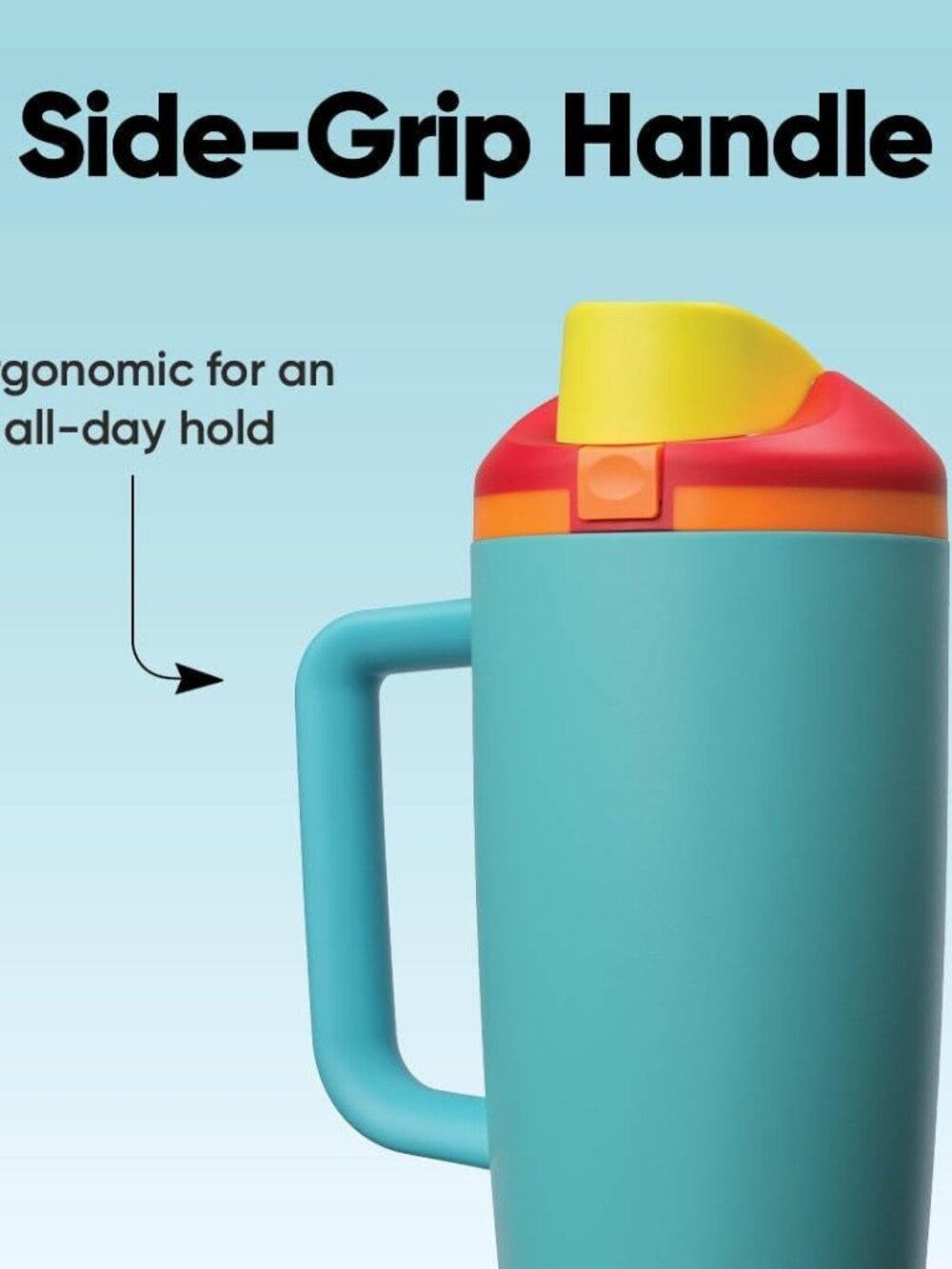 FreeSip Tumbler Insulated Stainless Steel Water Bottle with Built-in Straw and S - Picture 6 of 7